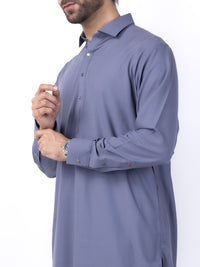 Purple Blended Kameez Shalwar - ALWA-KS-434