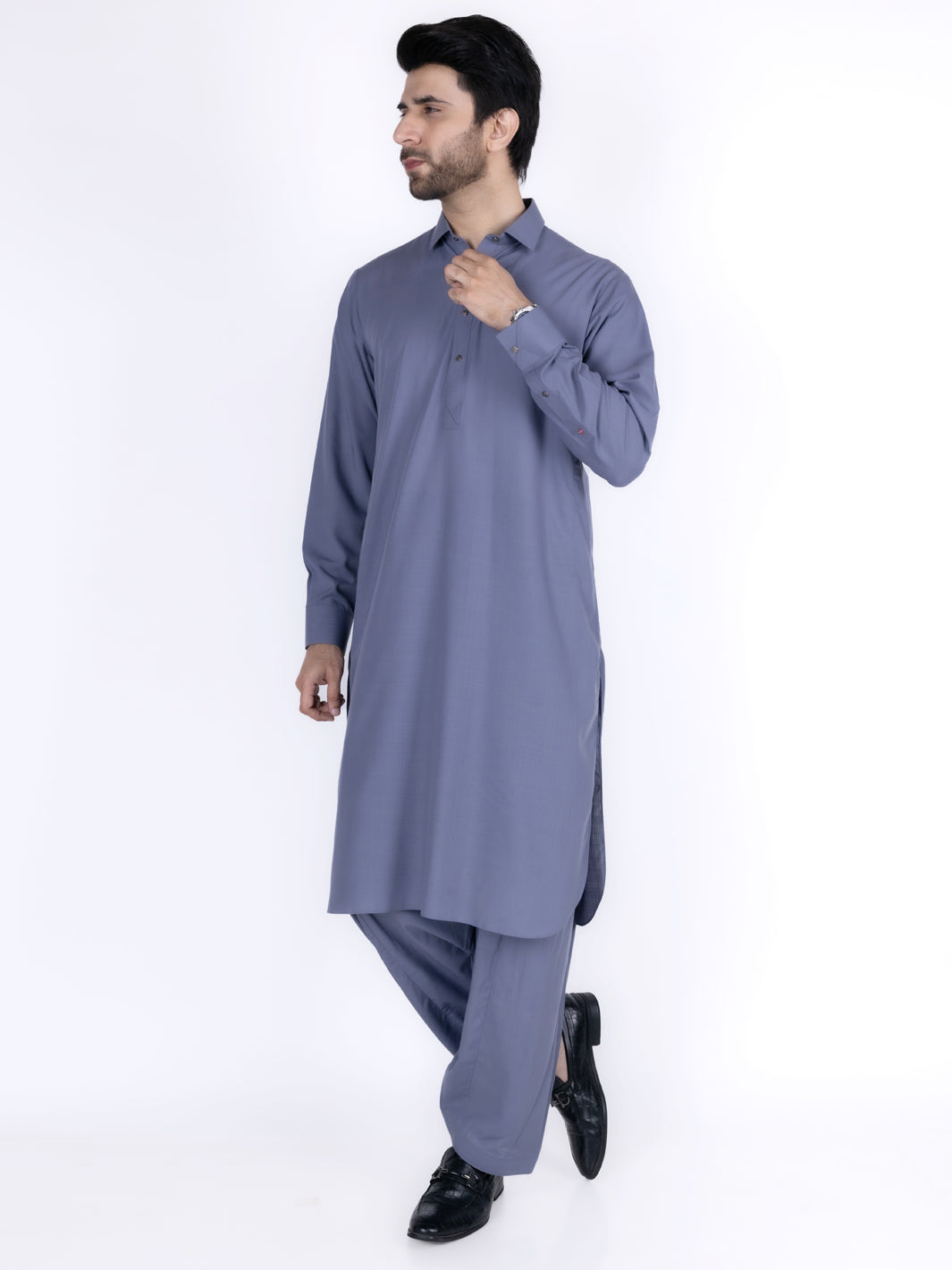 Purple Blended Kameez Shalwar - ALWA-KS-434 - Almirah Online