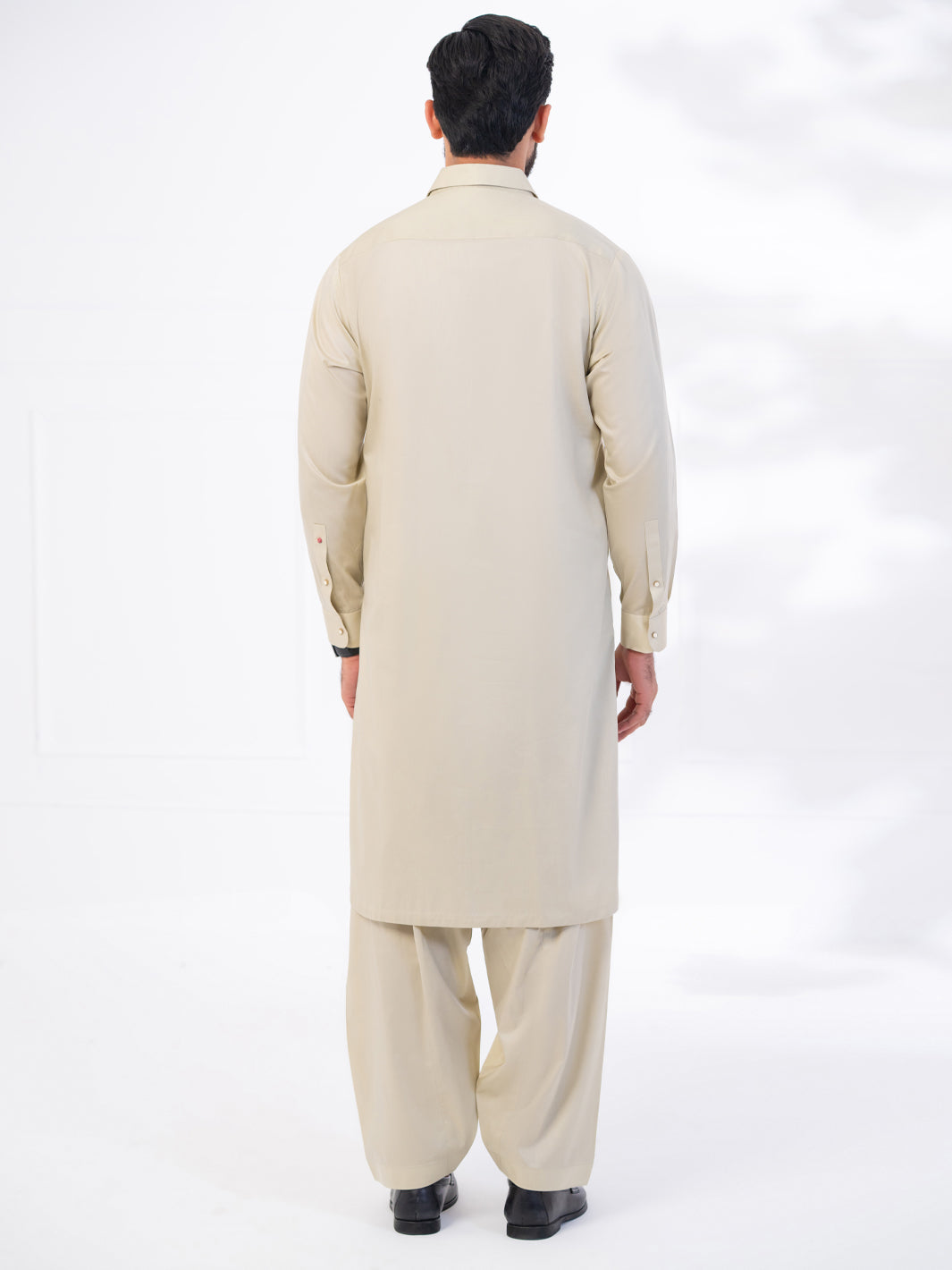 Pastel Green Cotton Kameez Shalwar - ALWA-KS-534