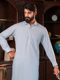 Sky Blue Cut & Sew Kameez Shalwar - ALWA-KS-615