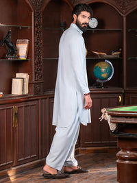 Sky Blue Cut & Sew Kameez Shalwar - ALWA-KS-615