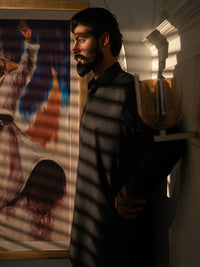 Black Cut & Sew Kameez Shalwar - ALWA-KS-648