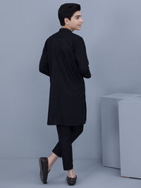 Black Blended Kurta Trouser - ALT-KT-036B