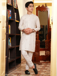 Ash Grey Blended Kurta Trousers - ALT-KT-082