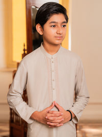 Beige Blended Kurta Trousers - ALT-KT-083