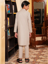 Beige Blended Kurta Trousers - ALT-KT-083