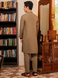 Olive Blended Kurta Trousers - ALT-KT-086B