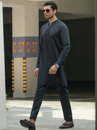 Black Blended Kurta Trouser - AL-KT-2942
