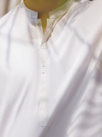White Cotton Kurta Trouser - AL-KT-2979