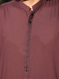 Purple Cotton Kurta Trouser - AL-KT-2981