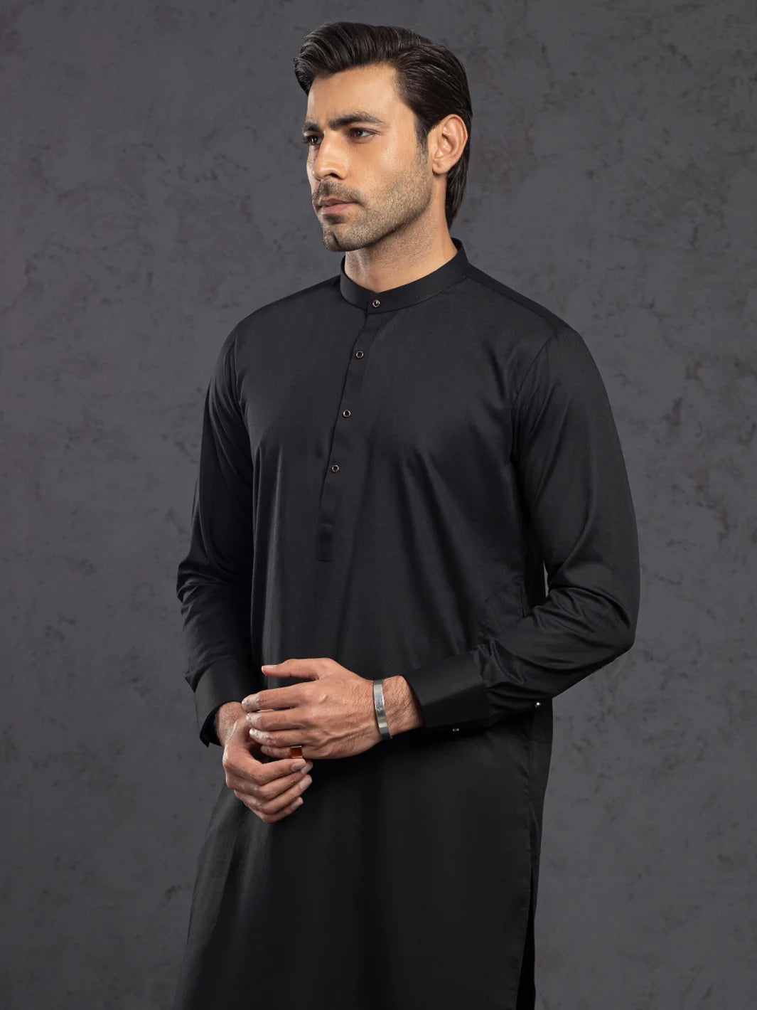 Black Plain Kurta Trouser - ALET-KT-3004-R3