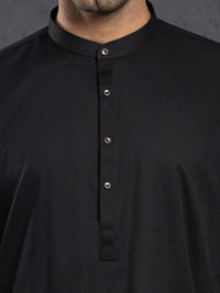 Black Plain Kurta Trouser - ALET-KT-3004-R3