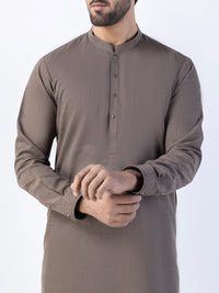 Brown Blended Kurta Trouser - AL-KT-3024B