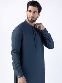 Blue Blended Kurta Trouser - AL-KT-3028