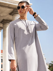 Light Blue Blended Kurta Trouser - AL-KT-3043B - Almirah Online