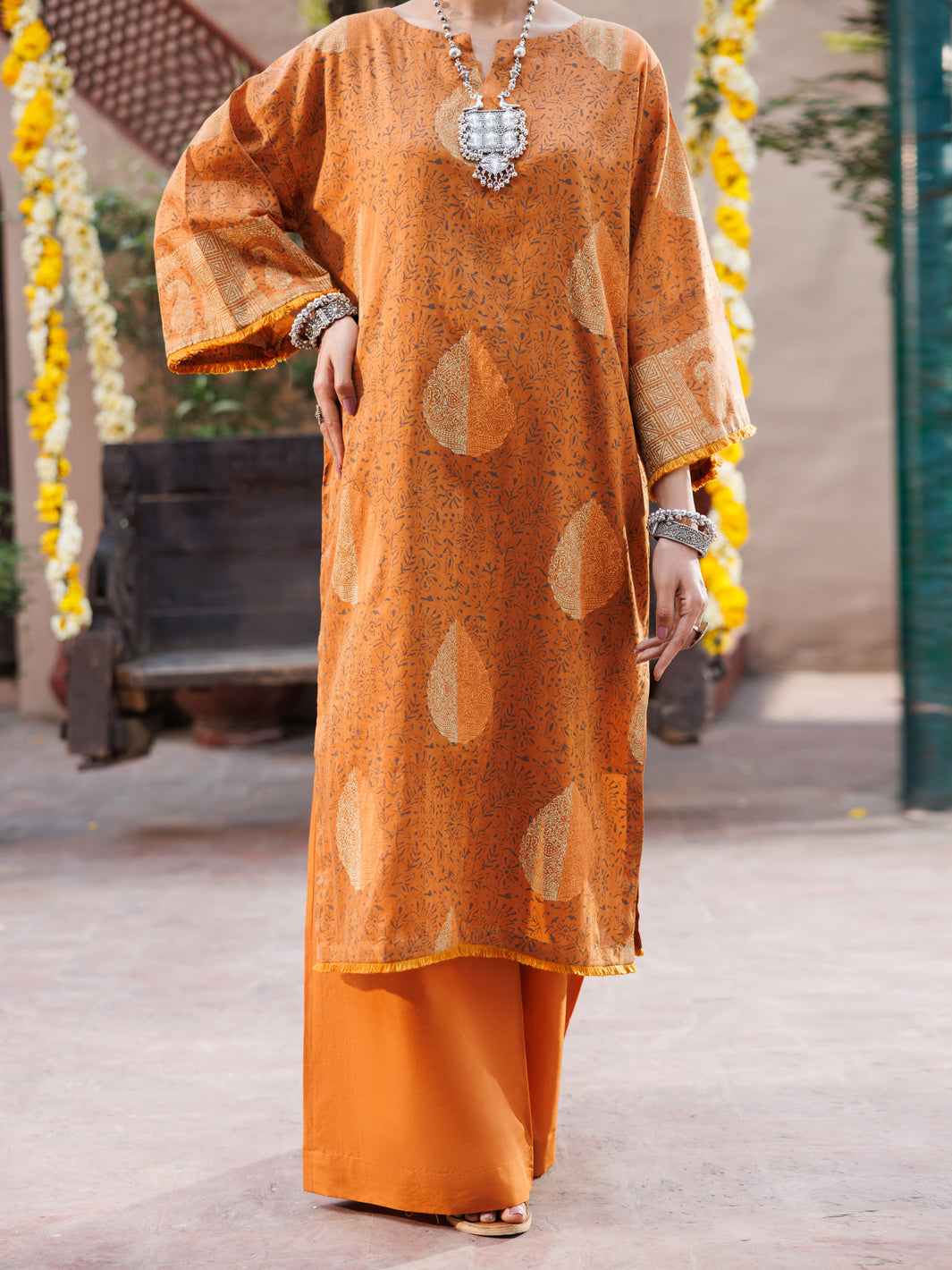 Mustard Dobby Kurti - AL-LK-1058