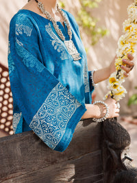 Blue Dobby Kurti - AL-LK-1060