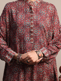 Maroon Viscose Tunic - ALCR-LK-1060