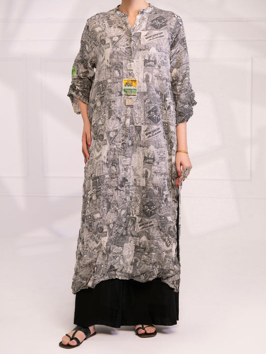 Grey Dobby Kurti - AL-LK-1081