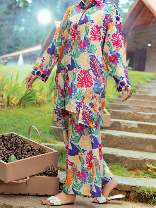 Multicolor Khaddar Tunic - AWP-LK-606A