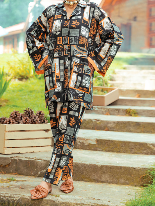 Black Khaddar Tunic - AWP-LK-607