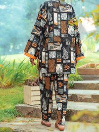 Black Khaddar Tunic - AWP-LK-607