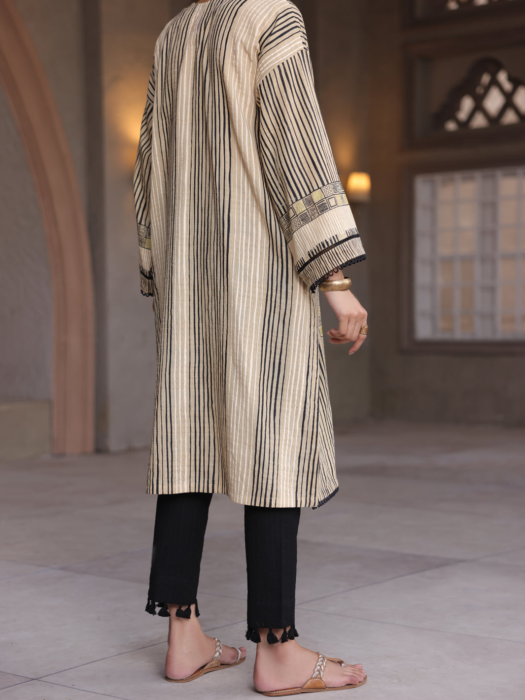 Khaki Dobby Tunic - AL-LK-914