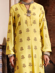 Yellow Yarn Dyed Tunic - AL-LK-973 - Almirah Online