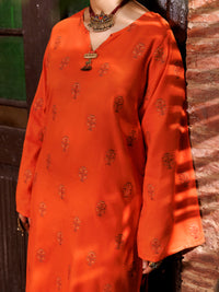 Orange Yarn Dyed Tunic - AL-LK-974