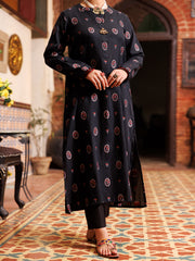 Black Yarn Dyed Tunic - AL-LK-977 - Almirah Online