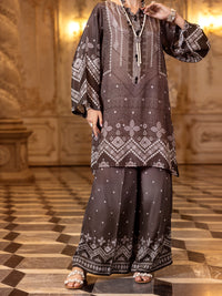 Black Thai Silk 2Pc Stitched - AL-2PS-LKS-1009