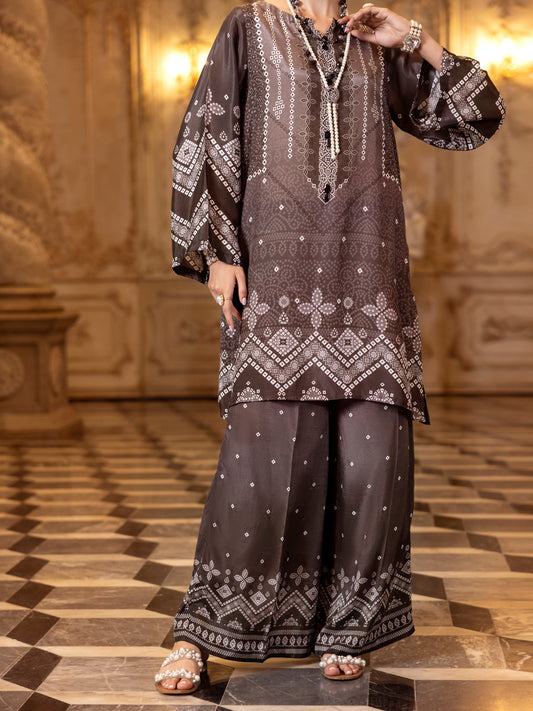 Black Thai Silk 2Pc Stitched - AL-2PS-LKS-1009