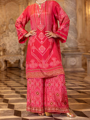 Pink Lawn Formal 2 Piece Stitched - AL-2PS-LKS-1011