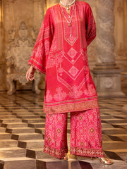 Pink Silk 2 Piece Stitched - AL-2PS-LKS-1011