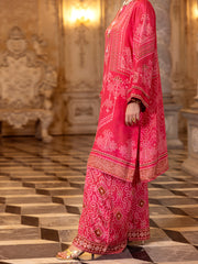 Pink Silk 2 Piece Stitched - AL-2PS-LKS-1011