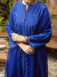 Dark Blue Modal 2Pc Stitched - ALCR-2PS-LKS-1070