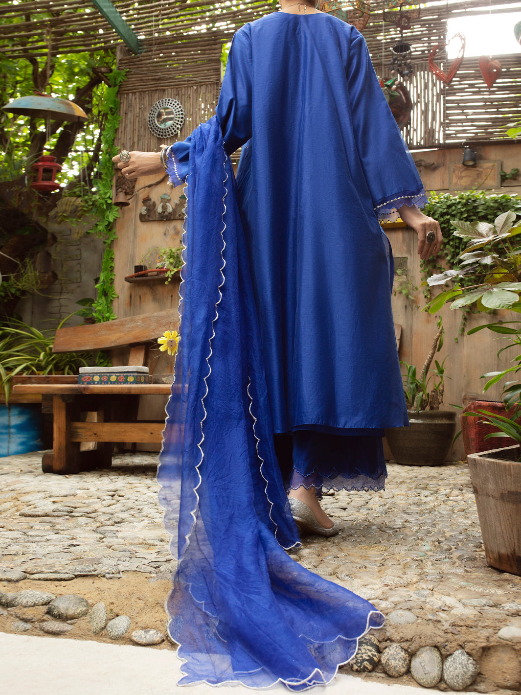 Dark Blue Modal 2Pc Stitched - ALCR-2PS-LKS-1070
