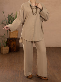 Beige Linen Tunic - ALCR-LK-1111