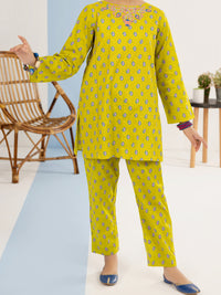 Parrot Green Cambric 2 Piece Stitched - ALT-2PS-LKS-1119