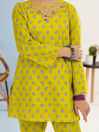 Parrot Green Cambric 2 Piece Stitched - ALT-2PS-LKS-1119