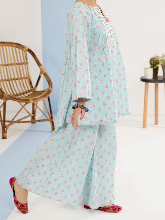 Sky Blue Cambric 2 Piece Stitched - ALT-2PS-LKS-1121