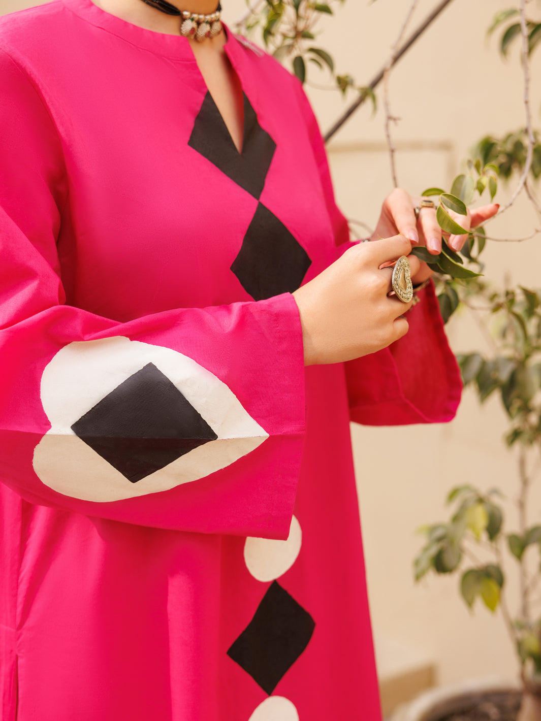 Fuchsia Lawn 2Pc Stitched - AL-2PS-LKS-1164