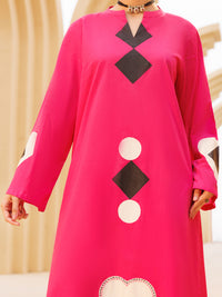 Fuchsia Lawn 2Pc Stitched - AL-2PS-LKS-1164
