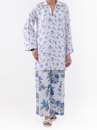 White Lawn 2Pc Unstitched - ALP-2PS-LKS-2497