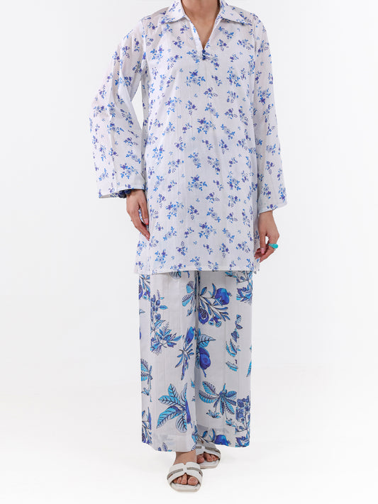 White Lawn 2Pc Unstitched - ALP-2PS-LKS-2497