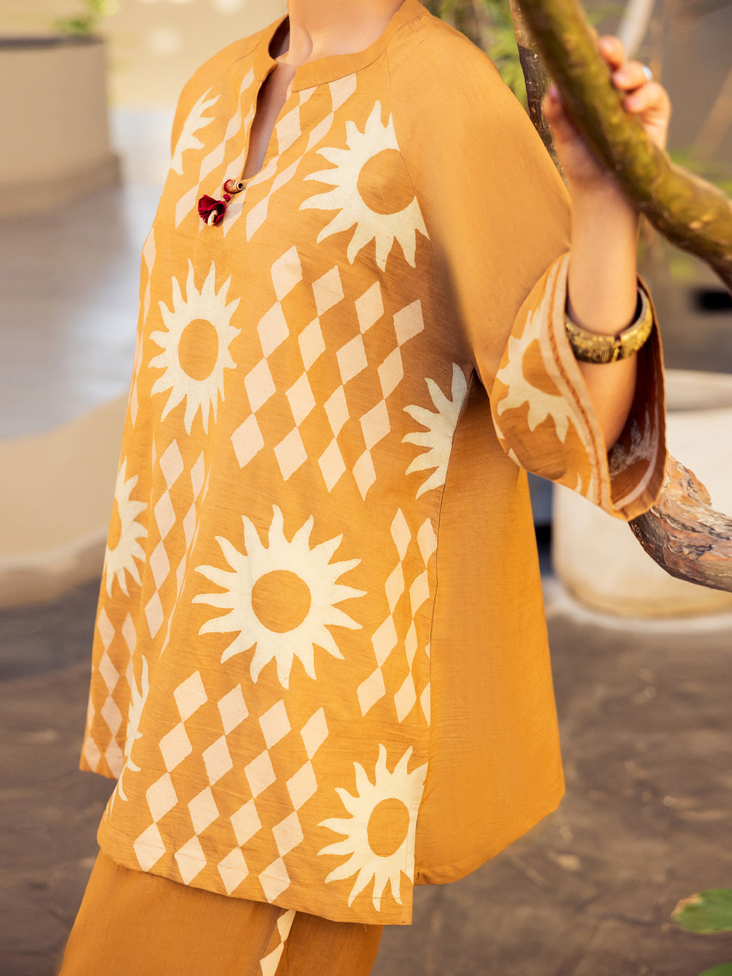 Brown Cambric 2Pc Stitched - ALP-2PS-LKS-2793