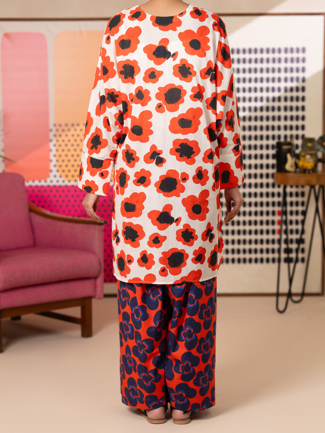 Off White Cotton Kurti - ALP-SLK-2809