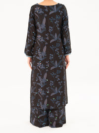 Black Viscose 2Pc Stitched - AWP-2PS-LKS-825