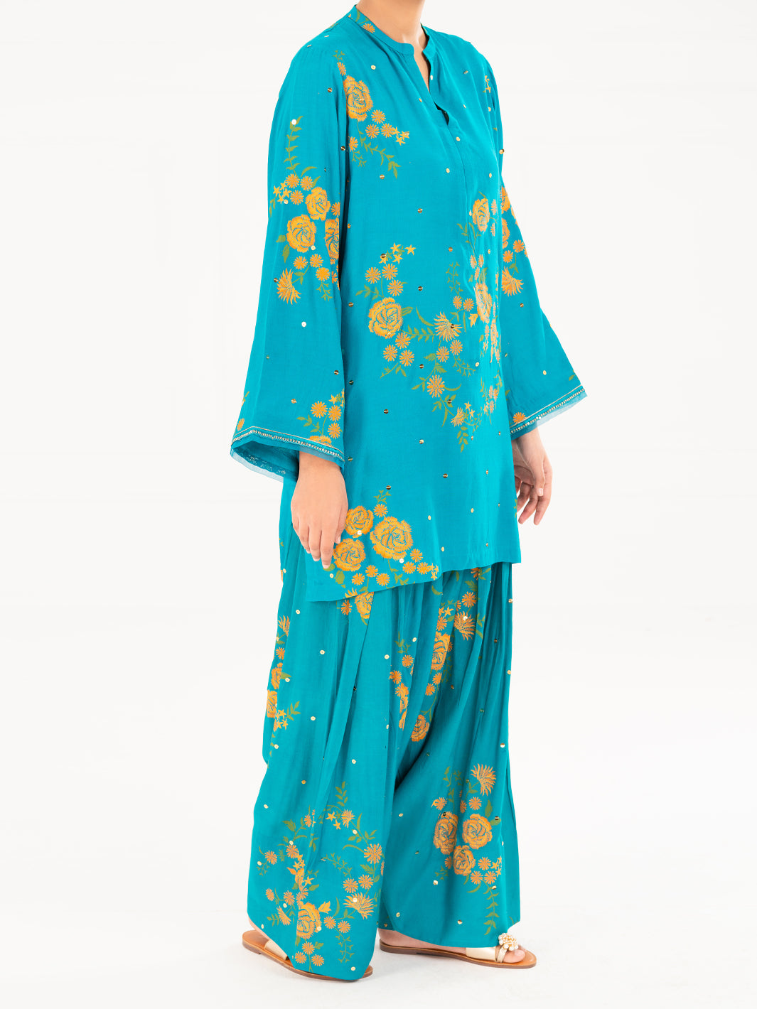 Ferozi Raw Silk 2Pc Stitched - ALP-2PS-LKS-2814