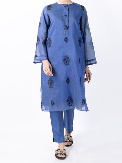 Blue Modal 2 Piece Stitched - AL-2PS-LKS-946A - Almirah Online